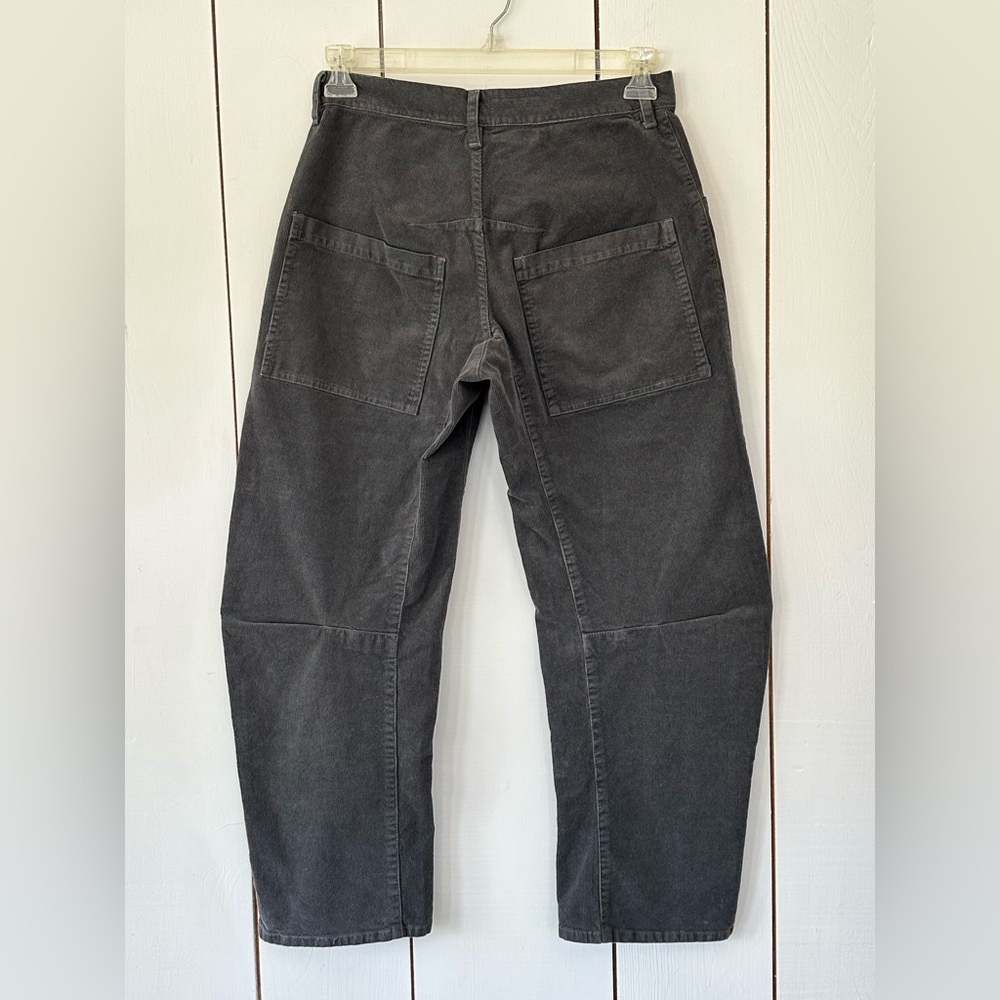 Nili Lotan Shon Corduroy Pant in Vintage Gray Size 2 Barrel NEW - Picture 6 of 11